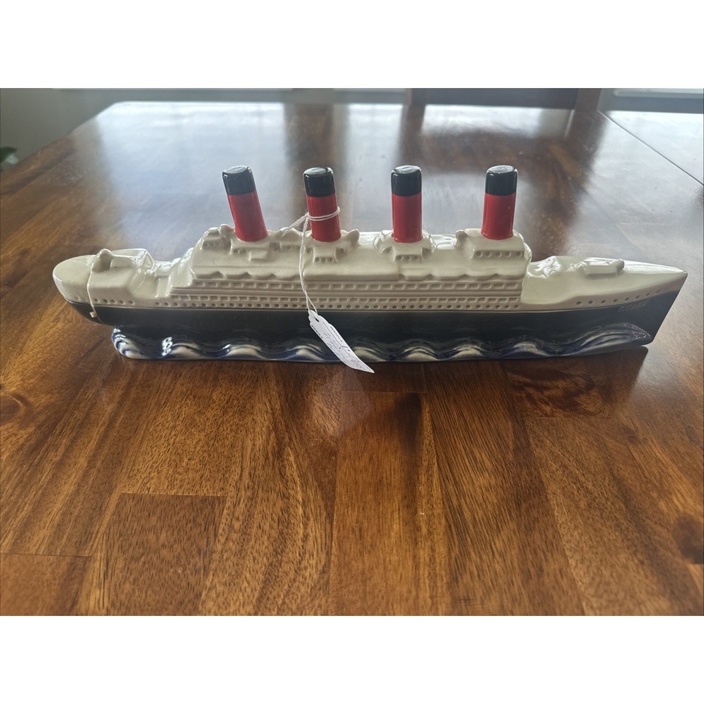 Vintage 1970 Titanic Liquor Bottle Paul Lux Multi-Color